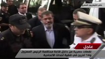 Egypte : premières images de Morsi depuis son arrestation