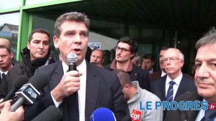 Arnaud Montebourg, un médiateur plein d'espoir chez Forgital