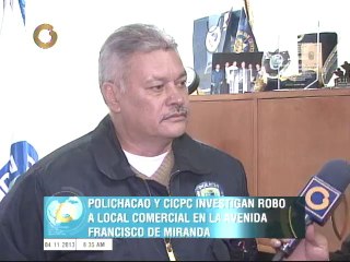 Director PoliChacao "se robaron mercancía valorada en aproximadamente 200 mil bolívares"
