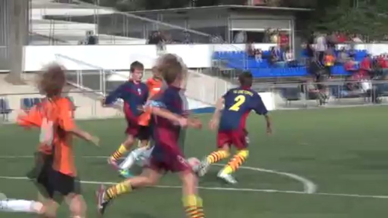 GOL DE GABRIEL RODRIGUEZ, PAU  ALEVIN "B" vs Pª BARC. CINC COPES "E"