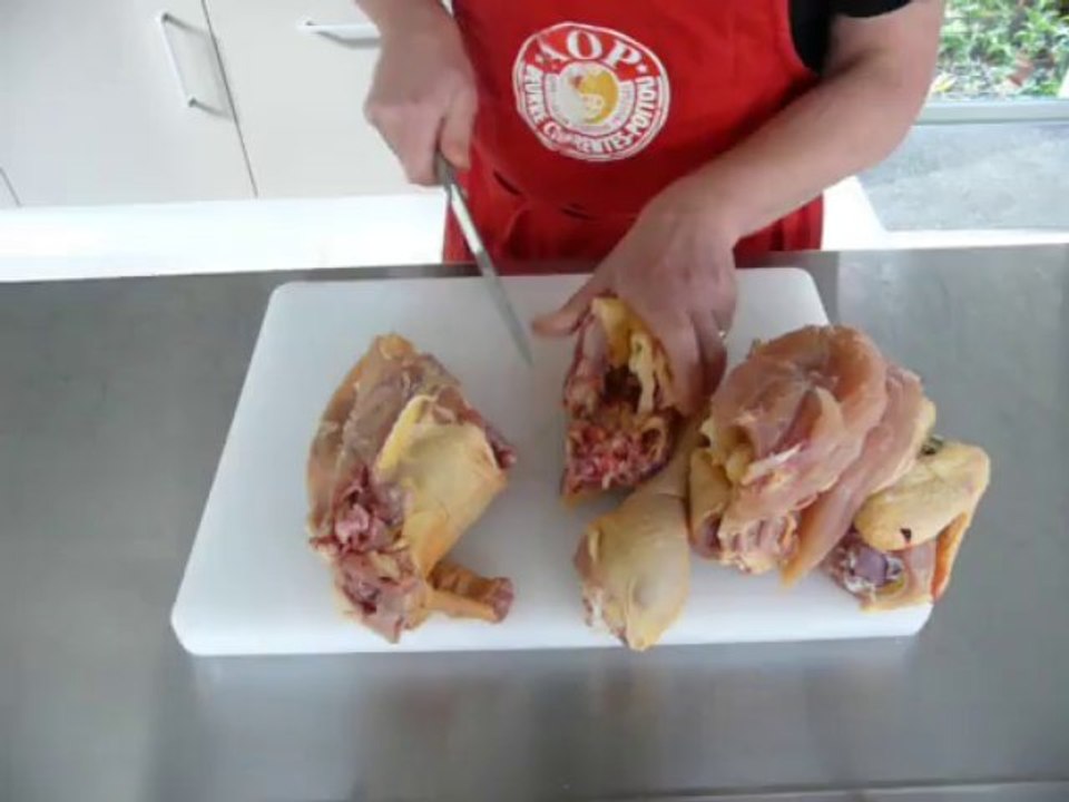 découpe du poulet
