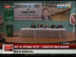8.InterNational Economy Model Congress K.K.T.C 2013 Prof. Dr. Dünyamalı Veliyev