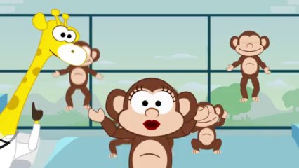 5 Five Little Monkeys Nursery Rhyme - Toobys
