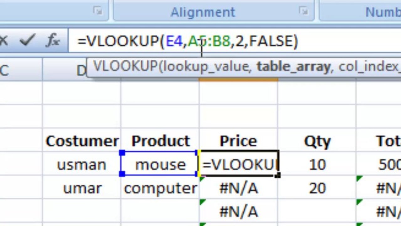 Learn vlookup formula of Excel in Class 13th in Urdu and Hindi