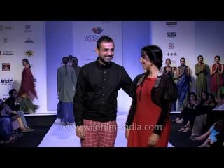 Mayank & Shraddha with their collections at NEFF-Delhi