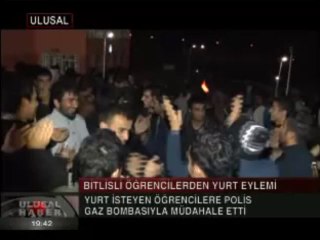 BİTLİS' Lİ ÖĞRENCİLERDEN YURT EYLEMİ