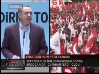 ERDOĞAN' IN 29 EKİM SANCISI
