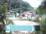 Reportan 25 viviendas afectadas por desbordamiento de Río San Pedro en Los Teques