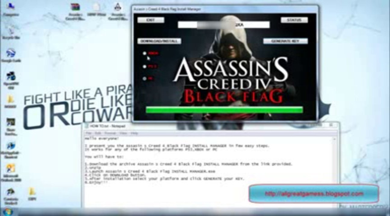 Assassins s Creed 4 Black Flag % Keygen Crack [Link in Description] + Torrent