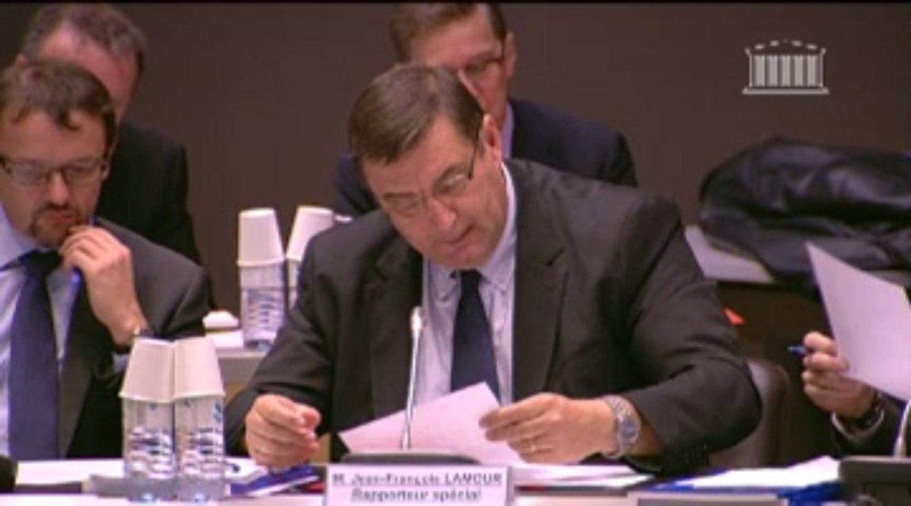 Jean-François Lamour présente son rapport sur le budget Patrimoines