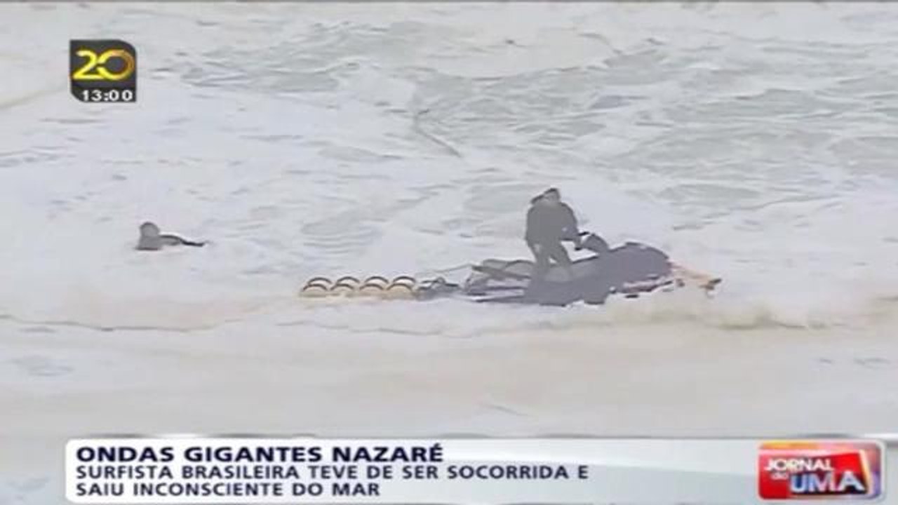 Nazaré Killer Wave :  Maya Gabeira Surf Accident  - 2013