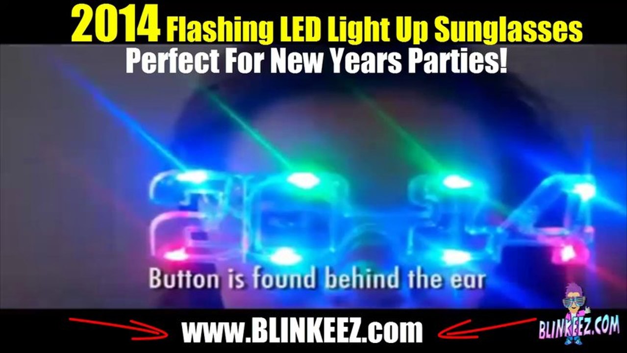 2014 New Years Light Up Sunglasses from BLINKEEZ.com