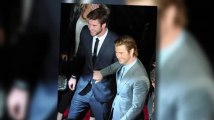 Chris Hemsworth Jokingly Pushes Brother Liam at Thor Premiere