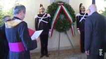 Roma - Deposizione di una corona d'alloro sulla lapide dei Caduti del Quirinale (04.11.13)