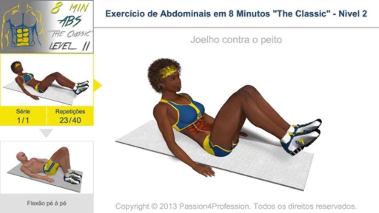 Abdominais em 8 Minutos - Nivel 2