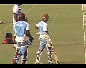 WI practice hard for 1st Test match against India