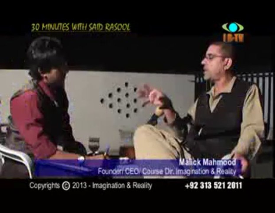 Malick's Interview for Television Show '30-MINUTES WITH SAID RASOOL'