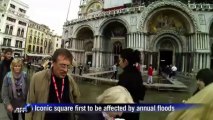 Piazza San Marco in Venice flooded by high waters