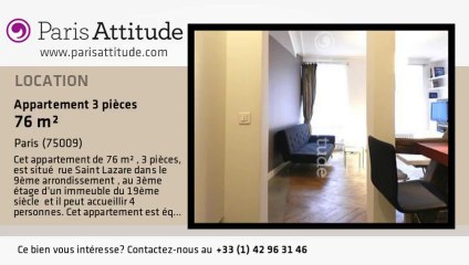 Appartement 2 Chambres à louer - Notre Dame de Lorette, Paris - Ref. 8473