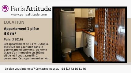 Appartement Studio à louer - Arc de Triomphe, Paris - Ref. 7805