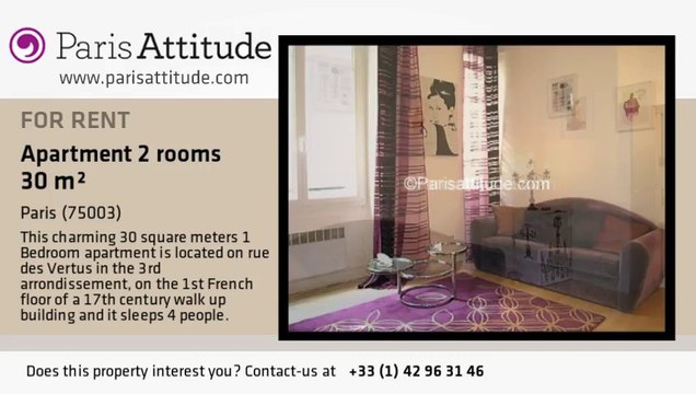 1 Bedroom Apartment for rent - Arts et Métier, Paris - Ref. 2485