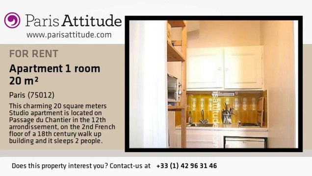 Studio Apartment for rent - Ledru-Rollin, Paris - Ref. 4724