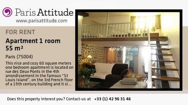 Alcove Studio Apartment for rent - Ile St Louis, Paris - Ref. 1464