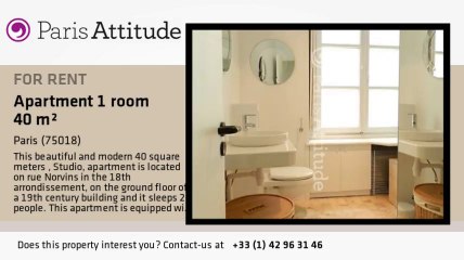 Studio Apartment for rent - Montmartre, Paris - Ref. 8497