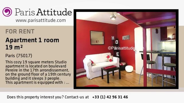 Studio Apartment for rent - Porte Maillot/Palais des Congrès, Paris - Ref. 3405