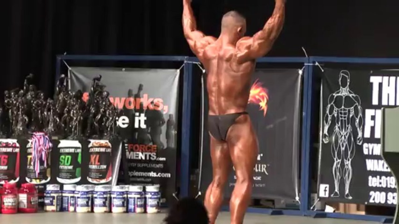 Bodybuilder Man Posing