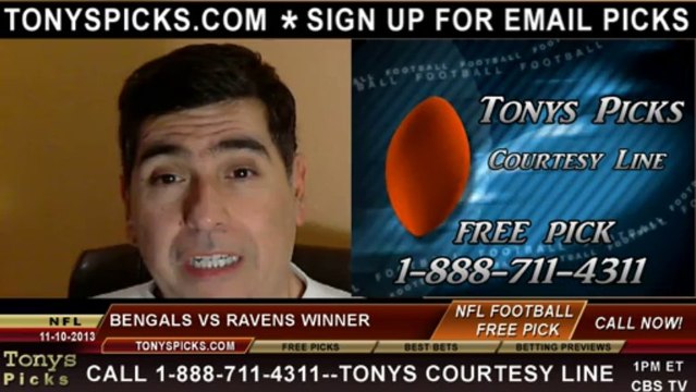 Baltimore Ravens vs. Cincinnati Bengals Pick Prediction NFL Pro Football Odds Preview 11-10-2013