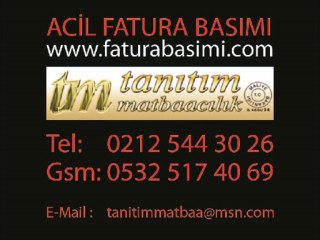 Fatura Basımı Acil Fatura BAsımı