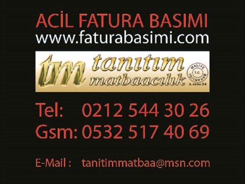 Fatura Basımı Acil Fatura BAsımı