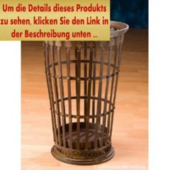 Angebote NOSTALGIE SCHIRMSTÄNDER EISEN SCHMIEDEEISEN KORB BEHÄLTER PAPIERKORB ANTIK STIL