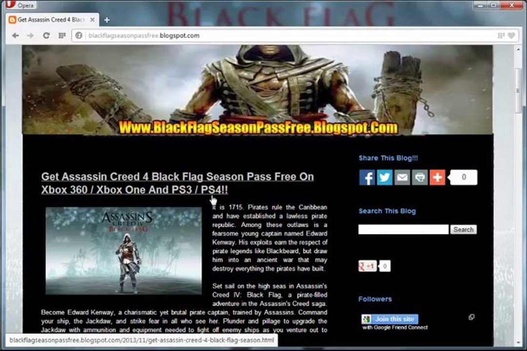 How to Unlock Assassins Creed IV Black Flag Season Pass Keys For Free!!