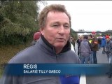 Tilly-Sabco: les grévistes bloquent la nationale 12 entre Morlaix et Rennes - 05/11