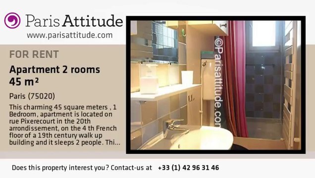 1 Bedroom Apartment for rent - Place des Fêtes, Paris - Ref. 6726