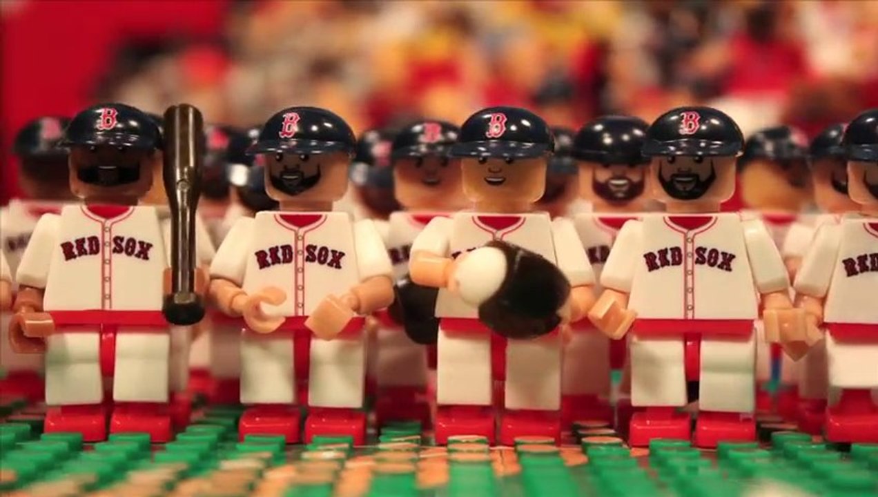 LEGO Reconstitution of a BASEBALL game : The Red Sox World Series Victory