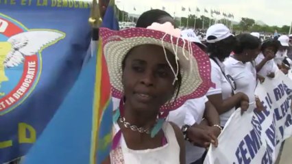 Women in DR Congo celebrate army's victory over rebels