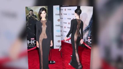 Jaimie Alexander porte une robe très révélatrice à la première de Thor : le monde des ténèbres