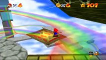 Super Mario 64 - Course Arc-en-Ciel - Etoile 6 : L'arc-en-ciel et au-delà