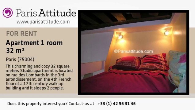 Studio Apartment for rent - Hôtel de Ville, Paris - Ref. 2376
