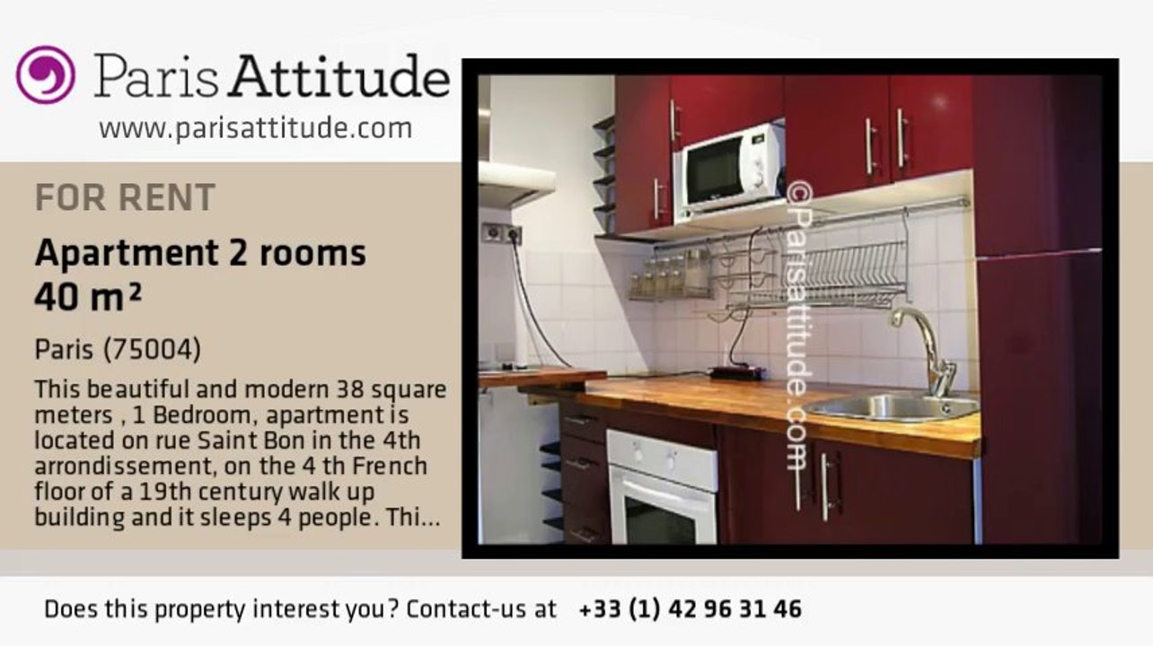 1 Bedroom Apartment for rent - Hôtel de Ville, Paris - Ref. 6762