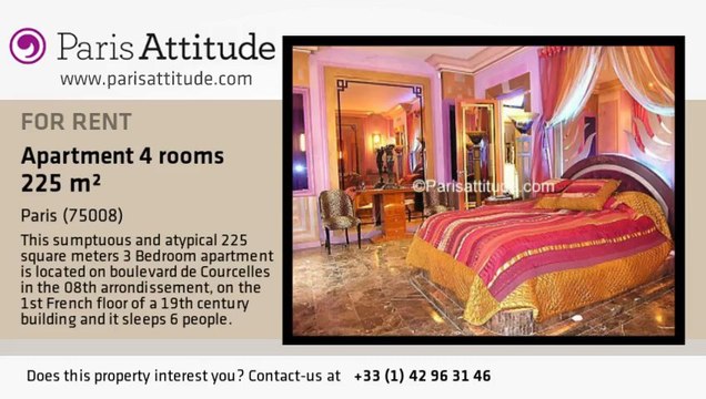 3 Bedroom Apartment for rent - Parc Monceau, Paris - Ref. 4137