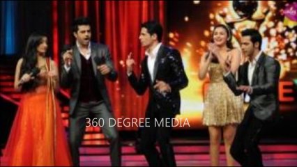 Siddarth Malhotra Varun Dhawan have Fun with Madhuri Dixit on Jhalak Dikhla Ja Finale
