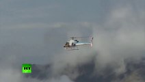 Jetman soars alongside iconic Mount Fuji in Japan