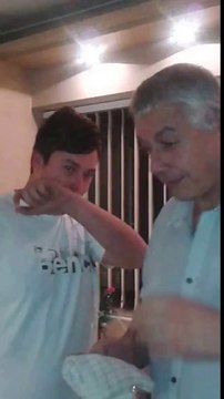 Father and Son Scorpion Pepper Challenge