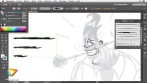 Tutoriel Illustrator CC : Forme artistique dans Illustrator CC | video2brain.com