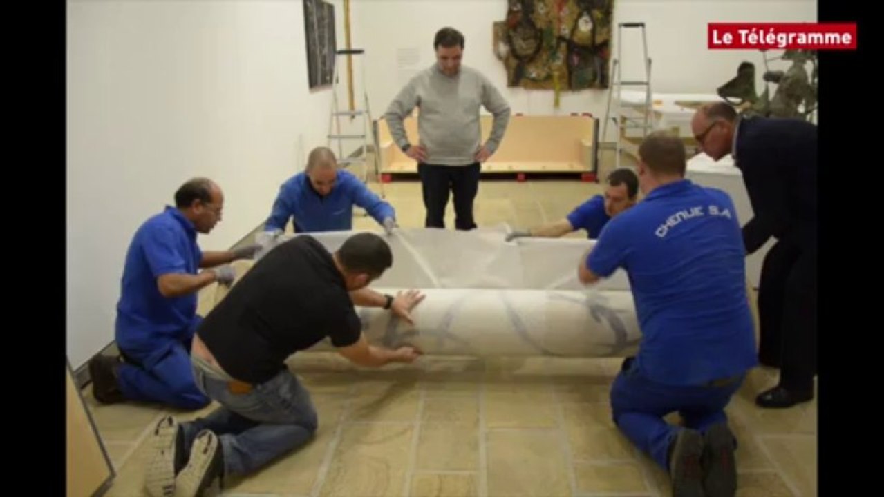 Landerneau. Démontage pointilleux de l'expo Miró