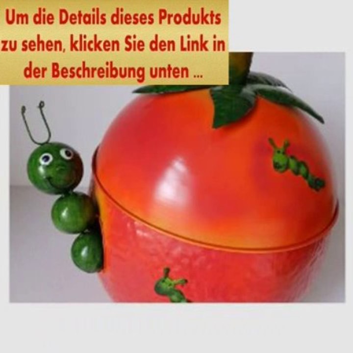 Angebote Lustiger Mülleimer Tretmülleimer Papierkorb Müllkorb aus Metall "Tomate" - nicht nur fürs Kinderzimmer